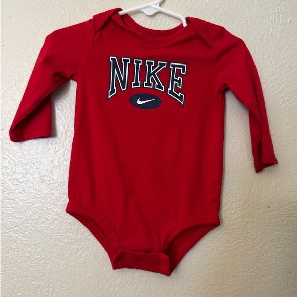 Nike Red Long Sleeve Bodysuit - Picture 1 of 2